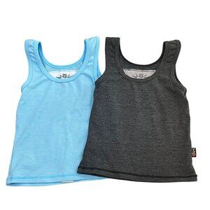 T2love NWT Kids Tank Tops Size 2 Blue or Gray Soft Polyester Blend Sleeveless US